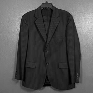 Christian Dior 50 men’s black stripes blazer 2 dots suit jacket